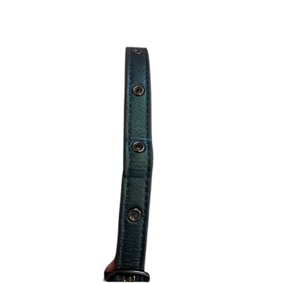 COACH TALL CAMERA CROSSBODY BAG METALLIC GREEN NWT - Picture 9 of 10